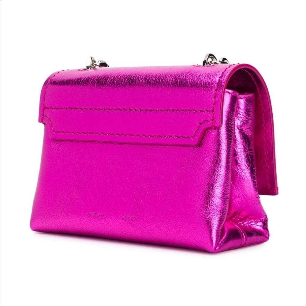 TRADED NWT💗Off-White Binder Clip Crossbody - Picture 3 of 11